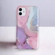 Infostyle Silikonski ovitek Marble za iPhone 13 Pro Pastelno vijolična/TPU silikon