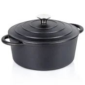 Northix Litoželezni lonec s pokrovom, 22 cm, prostornina 2,6 L