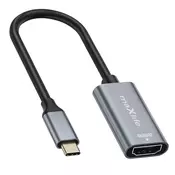 Maxlife Maxlife, Video adapter USB-C na HDMI z ločljivostjo 4K Kompaktna zasnova, Siva, (5000191843)