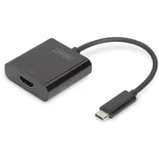 DIGITUS Digitus TV zaslon adapter [1x moški konektor USB-C® - 1x ženski konektor HDMI] DA-70852 15.00 cm, (20430072)