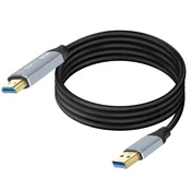LINQ LinQ, Video kabel HDMI na USB-A, ločljivost Full HD 1080p 1,8m, Črna, (5000220122)