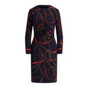 Lauren Ralph Lauren Obleka  marine / rjava / rumena / rdeča