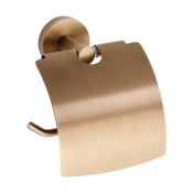 X-ROUND COPPER Držalo za toaletni papir, s pokrovom, bakreno mat - Baker - 140x155x80 mm - Sapho - X-ROUND - 24 - Medeninasti - Lepilo - Drugo - Nosilec toaletnega papirja - Krožni - PVD premaz - 140 - 155 - 80 - 14