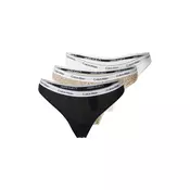Calvin Klein Underwear Tangice  bež / kamela / črna / bela