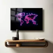 Wallity Dekorativna slika na kaljenom staklu, 60x90cm, Šarena