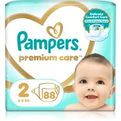 Pampers Premium Care plenice, velikost 2 (4-8 kg), 88 plenic