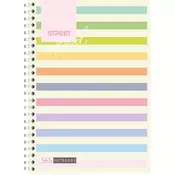 STREET STRIPES Sveska spirala A5 DIKTO 100L