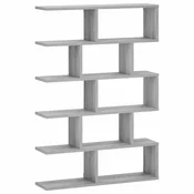 vidaXL Stenska polica Siva Sonoma 70 x 17 x 101 cm Inženirski les