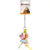 FLAMINGO Igracka za ptice Caly mix 9x6x22cm