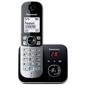 PANASONIC telefon bežični KX-TG6821FXB crni TAM sekretarica