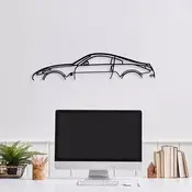 Wallity Zidna dekoracija Nissan 350Z Silhouette, 70x15 cm, 1.5 mm, Crna