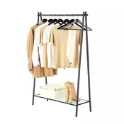 Songmics Oblekalni regal 925x335x153 cm Črn