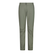 CMP WOMAN LONG PANT, ženske pohodne hlače, zelena 35T6386