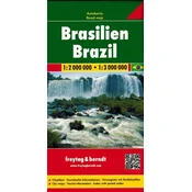 Freytag & Berndt Brazilija 1:2.000.000/1:3.000.000. Cestni zemljevid.