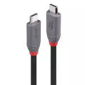 LINDY USB kabel 4, C - C, 240W, 40Gbps, M/M 0,8 m, crni 36956