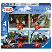 Ravensburger Thomas the Tank Engine Puzzle 4v1 (12,16,20,24 kosov)