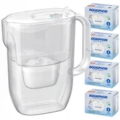 shumee Vrč za filtriranje bele vode Aquaphor Fresh 3,2 l, 4 kartuše Maxfor+