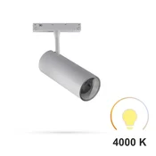 Bela LED tirna svetilka 20W 4000K nevtralna za magnetne tirnice SMART TRACK 48VDC
