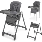 Kinderkraft stol za hranjenje Tulo grey