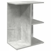 Vidaxl Nočna mizica betonsko siva 46,5x29x61 cm inženirski les