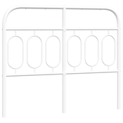 Vidaxl Kovinsko nadomestno vzglavje belo 120 cm