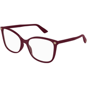 Gucci GG0026O 012 M (53) Rdeča/Kristalna