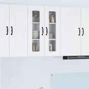 vidaXL Stenska kuhinjska omarica Bela 60 x 31 x 80 cm Konstruiran les