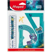 Maped: komplet ravnil Dragon – nelomljiv, 3-delni