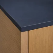 shumee Kuhinjski pult HPL 60x60 cm Črna mat (0190AF) vodoodporen 12 mm