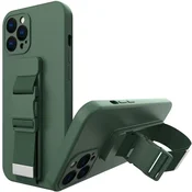 Hurtel vrvica etui za iPhone 11 Pro, temno zelen