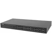 Intellinet 24-Port Gbps PoE+ Switch 2xSFP Port