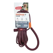 Pasji povodec BIVOUAK okrogel, silikonski 6mm/15m rdeč Zolux
