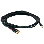 Kabel Master Audio - RCA351/3, 2x RCA/3.5mm, 3m, crni