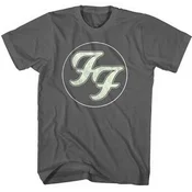 Foo Fighters Gold FF Logo Charcoal Grey M Majica