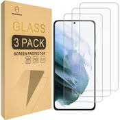 Nikcorp Zaščitno kaljeno steklo za Samsung Galaxy S21 Plus 5G (3 kosi), 9H trdota, združljivo s prstnim odtisom, oleofobni premaz