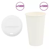 papirnate šalice za kavu s poklopcima 1000 kom 16 oz 400 ml
