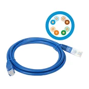Patch kabel U/UTP kat 5e PVC 0,5 m moder ALANTEC