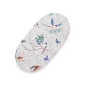shumee Bombažna rjuha za voziček Moses košara Boho gondola 75x35 cm - Modre ptice