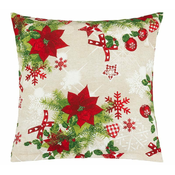 Vzglavnik KARNEVA - 45x45 cm - poinsettija rdeča
