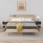 Vidaxl vidaXL Nočne omarice 2 kosa črne 42x38x45 cm material na osnovi lesa
