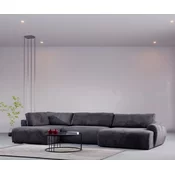 Atelier del Sofa Ugaona garnitura Enjoy Chl-O3-2R, 180x405x150 cm, Antracit