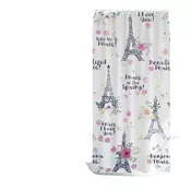 Zavesa za tuš z motivo Eifflovega stolpa 180x180 cm
