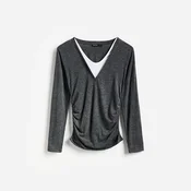 Reserved - Bluza sa dekorativnim naborima