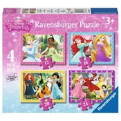 Ravensburger puzzle (slagalice) - Diznijeve princeze/ 4 u 1