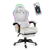 Huzaro Ergonomski igralni stol Force 4.7 RGB Bel