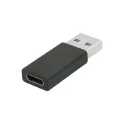 Adapter USB muski na Type-C zenski 3.0 crni
