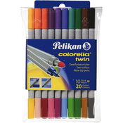 Dvobojni flomasteri Pelikan Colorella Twin - 20 boja