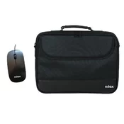Nilox Maletin nilox duro + raton 15,6 negro, (21644692)
