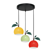 Luster APPLE na sajli 3xE27/15W/230V, višebojan
