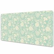 Decormat Podloga za pisalno mizo White flowers 100x50 cm